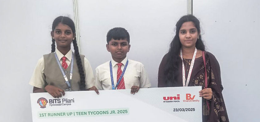 Brindavan Vidyalaya Wins 1st Runner-Up at BITS Hyd...