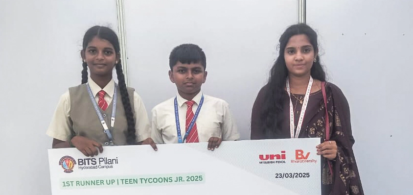 Brindavan Vidyalaya Wins 1st Runner-Up at BITS Hyd...